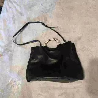 RESERVED fekete műbőr táska különleges p…